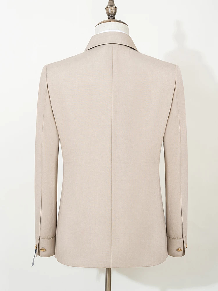 ST Cassy Mens Suit Classic Fit Single Breasted Multiple pockets Solid Color Casual Business Dress Suit 250530