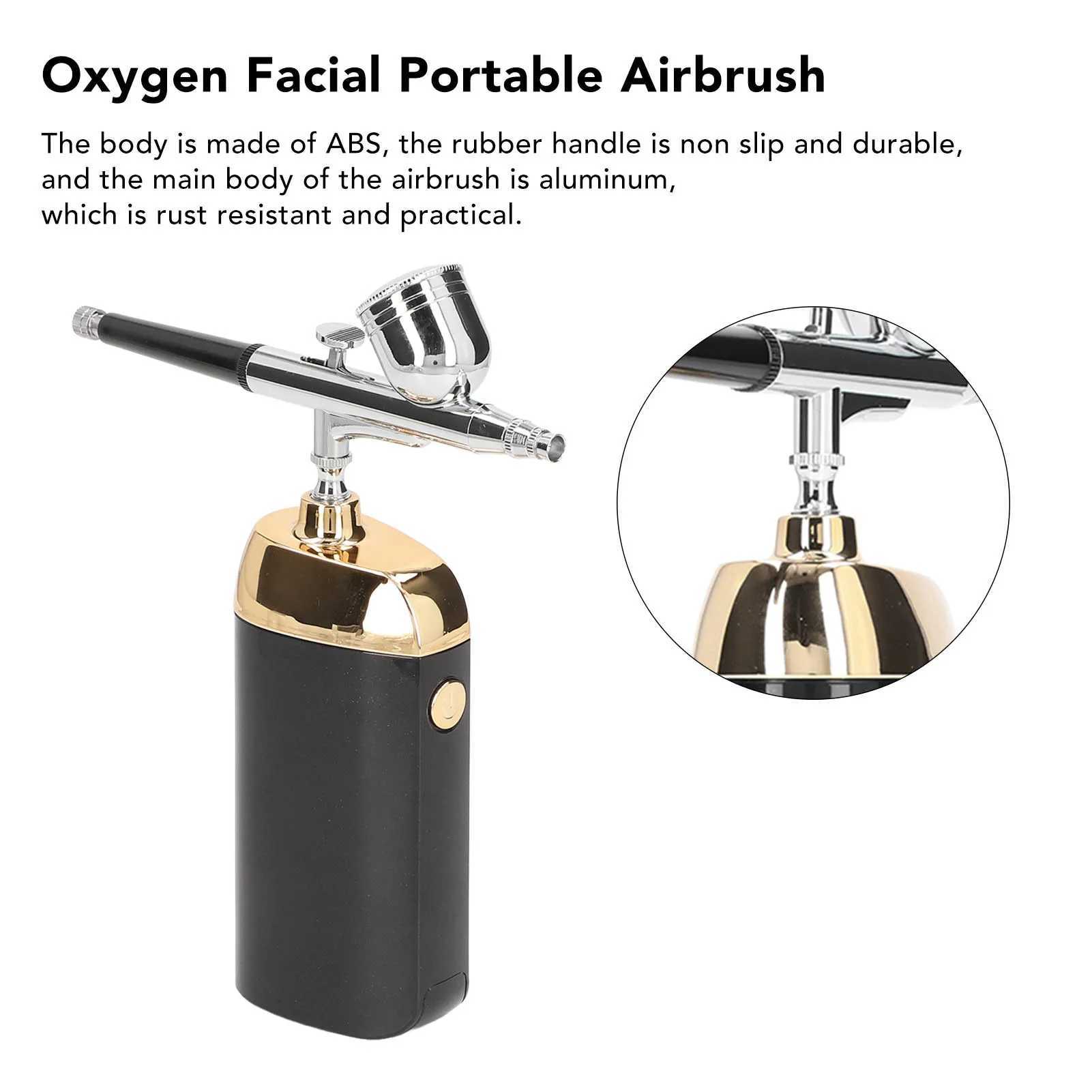 Oxygen Facial Portable Airbrush Cordless Handheld USB Charging Facial Mist Sprayer for Cake Decoration XJ250607