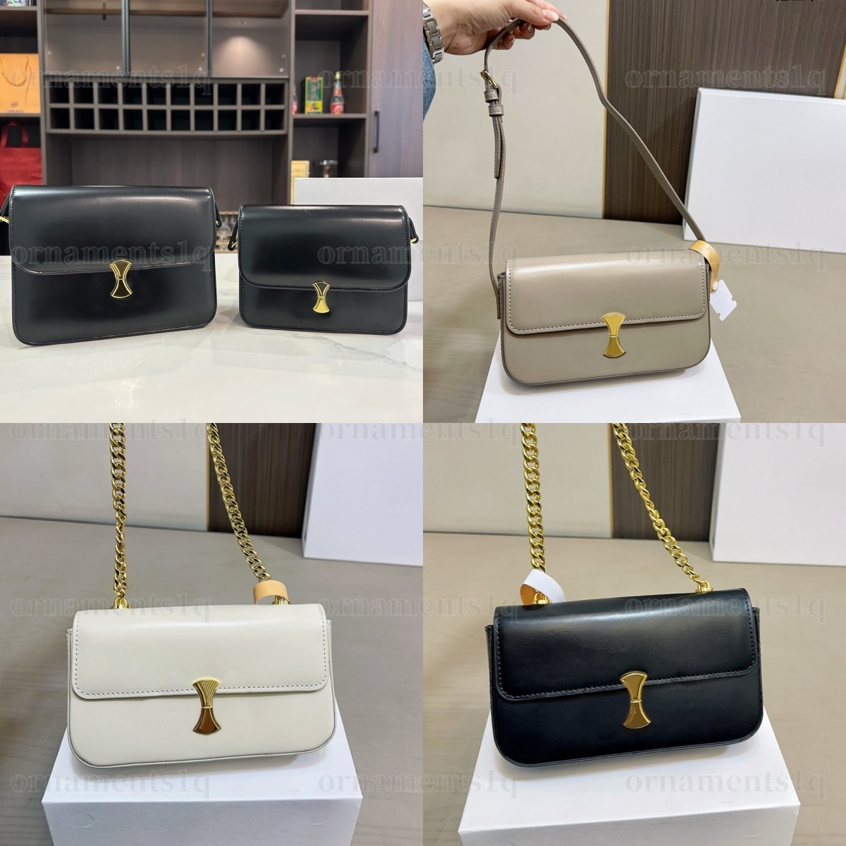 Designer Underarm Bag Shoulder Bag Leather Handbag Women's Fashion Design Chain Tote Bag High Quality Leather Bag Casual Trend Square Bag Baguette Bag Crossbody Bag