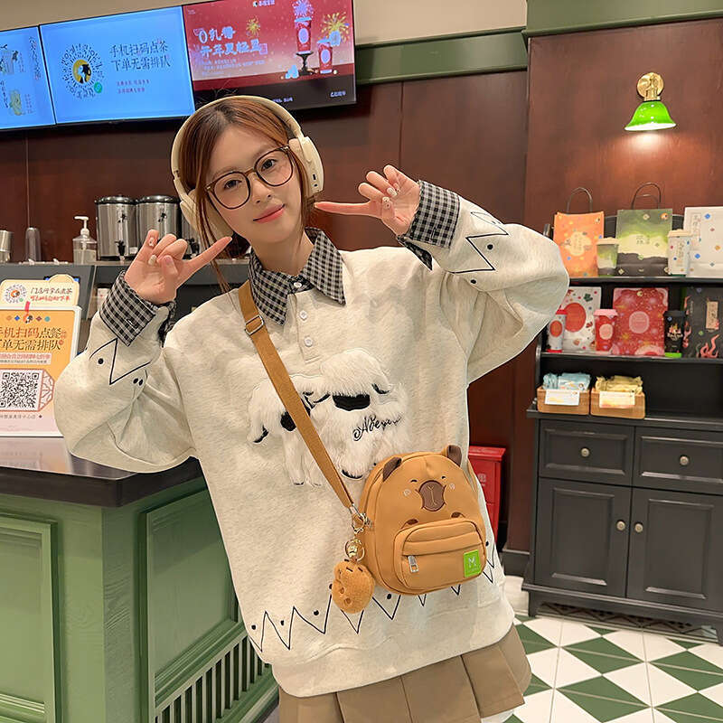 Cute Shoulder 2025 New Cartoon Capybara Mini Soft Adorable Small Crossbody Bag for Women