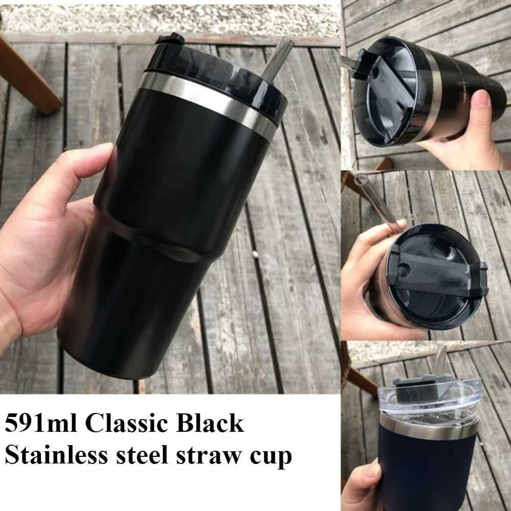 Latest Ice Cup Car Cup 304 Stainless Steel Water Cup 20OZ Large Capacity Beer Cup Insulation and Cooling X250605