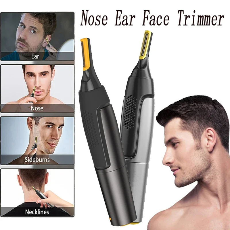 Electric Nose Hair Trimmer Waterproof Easy To Operate Ear Trimmer Safe Face Care Rechargeable Nose Hair Trimmer For Men 250604