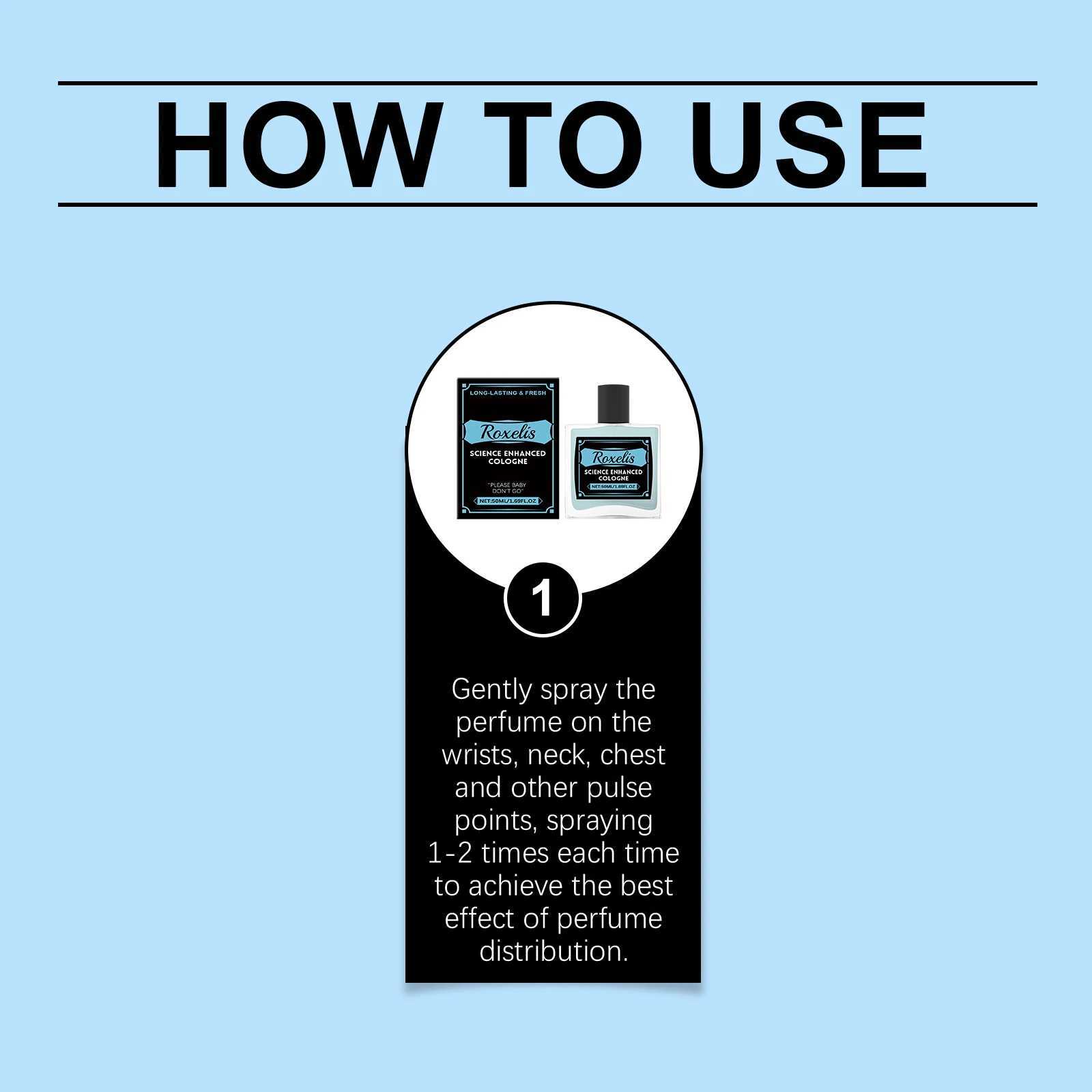 Roxelis 50ml Pheromone Cologne Perfume Mist for Men Long Lasting Gentleman Charming Scent Refreshing Couple Dating Glamour Perfume W250605