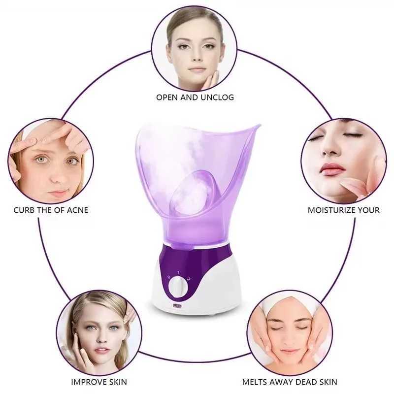 50ML Facial Steamer Nano Steamer Hot Sprayer Face Humidifier Skin Moisturizing Pores Cleansing Skin Deep Hydration Control OilXJ250607