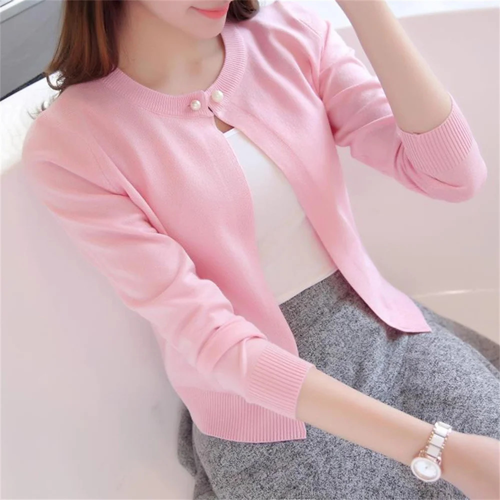 2024 Fashion Women Sweater Female Cardigan Thin Outerwear Short n Longsleeve Small Cape Blusa Feminina 250530