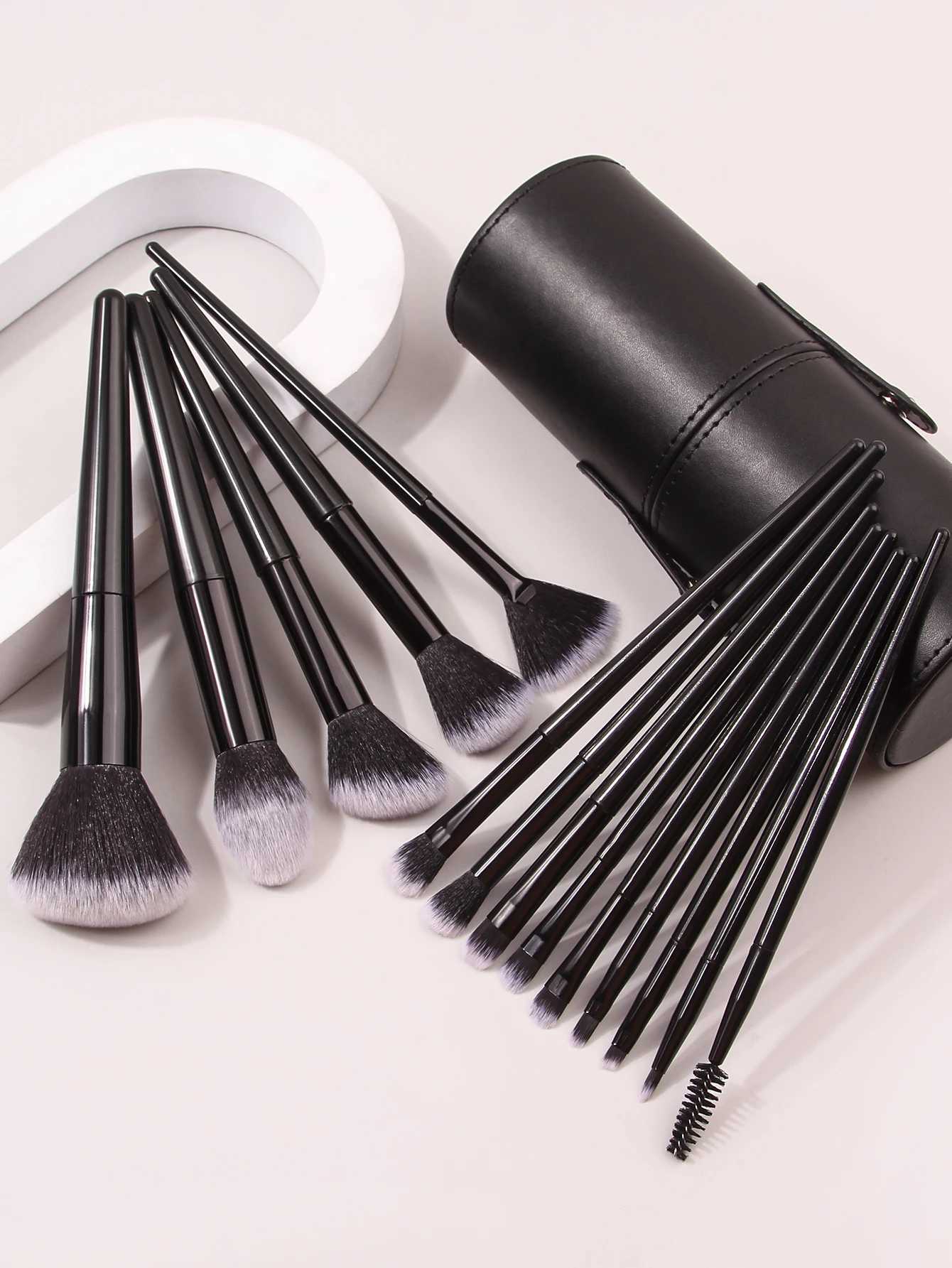 15PCS Professional Makeup Brush Set With Makeup Brush Holder Soft Bristle Cosmetic Brushes Competitive Price W250605