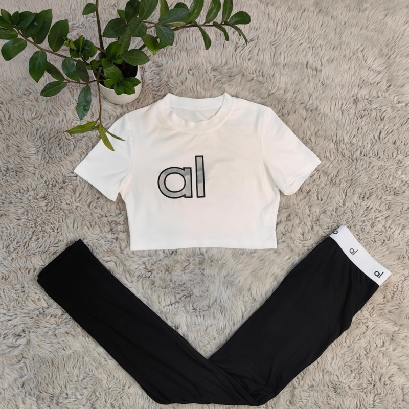 Womens Tracksuits Two Pieces Set 2025 New Fashion Designer Ultra Soft High Elasticity Yoga Wear Sports Fiess Long Pants Sportwear Fre