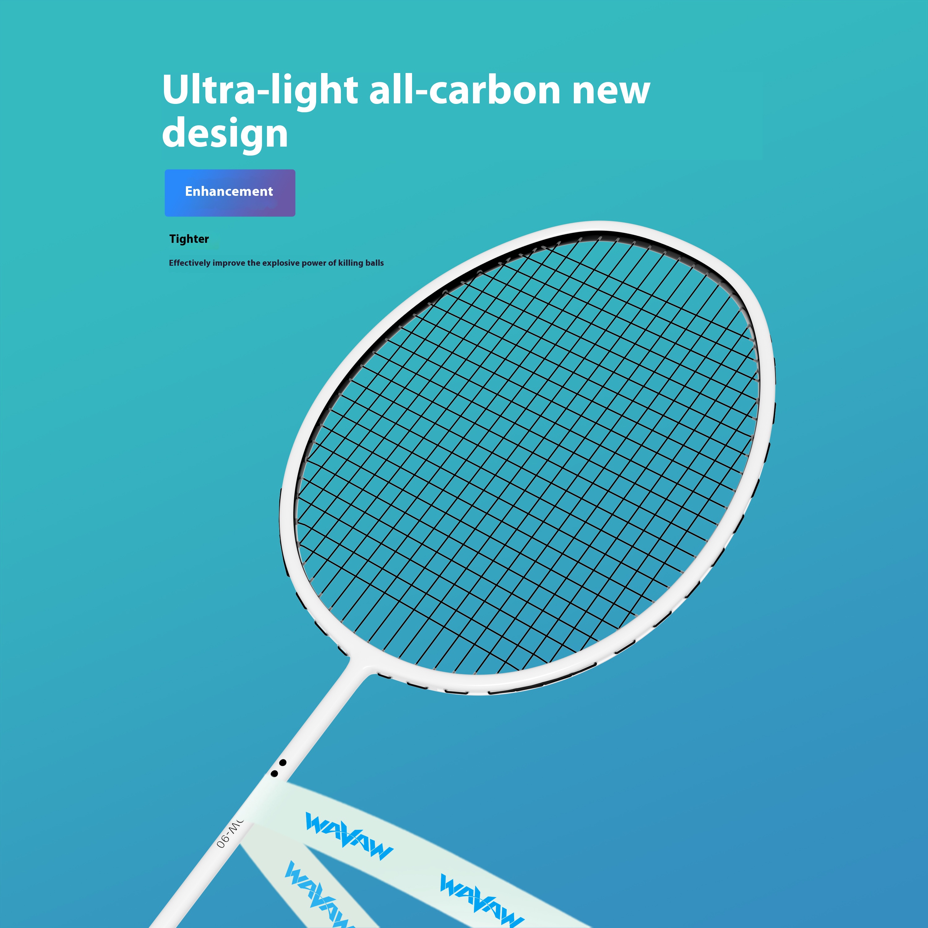 Ultra-Light Full Carbon Badminton Racket (Upgraded Version) | Enhance Smash Power | Pro-Level Performance