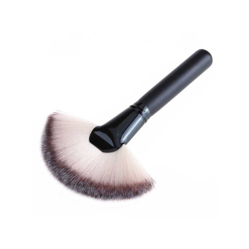 1PCS Soft Makeup Large Fan Brush Foundation B Ber Powder Highlighter Brush Powder brushes Cosmetic Brushes Makeup W250605