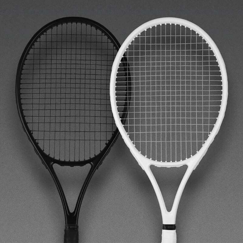 40-55 LBS Ultralight Black Tennis Rackets Carbon Raqueta Tenis Padel Racket Stringing 4 3/8 Racchetta Tennisracket racquet