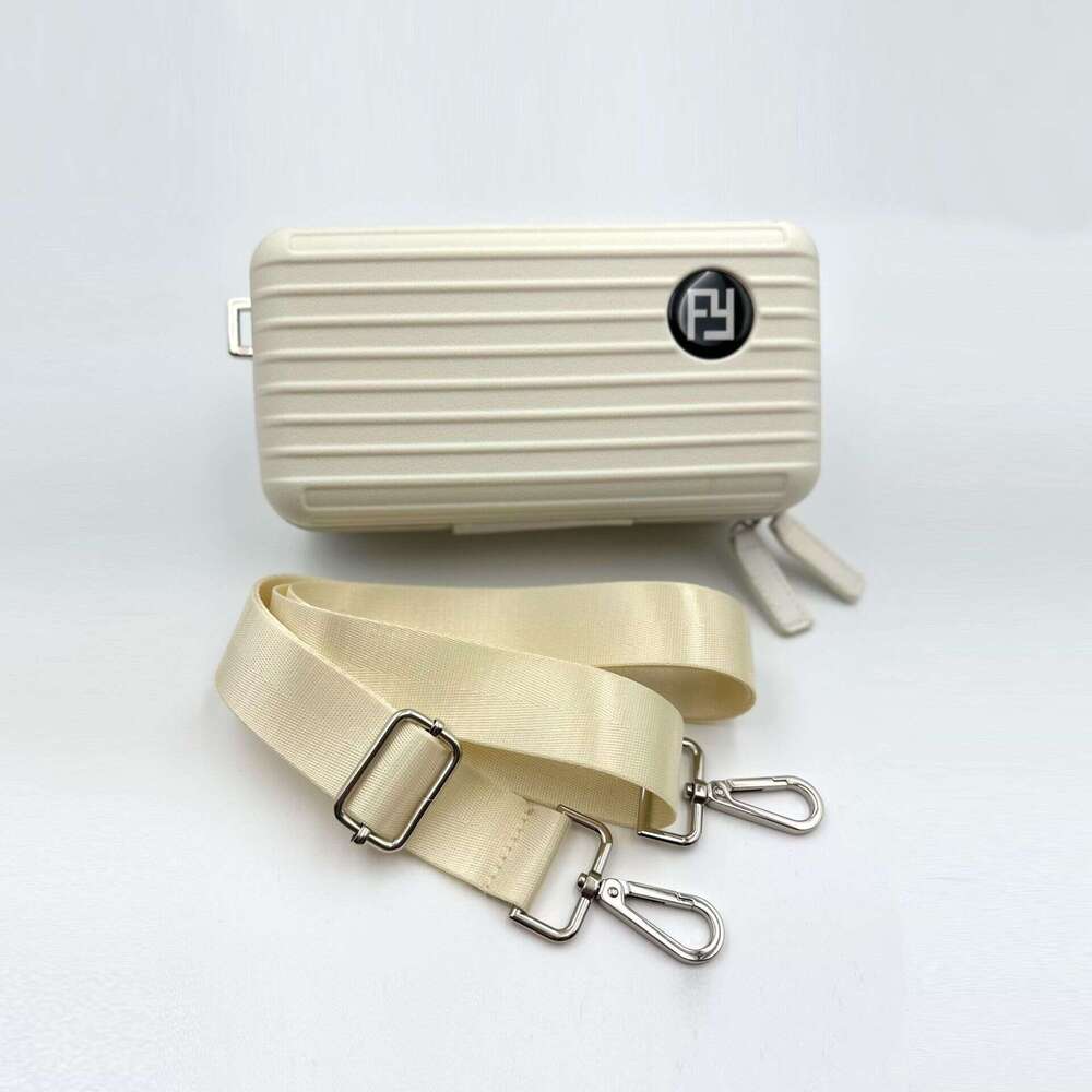 New Single Shoulder Crossbody Bag for Women, Portable Versatile High-end Makeup Storage Small Square Bag, Hard Shell Large Capacity