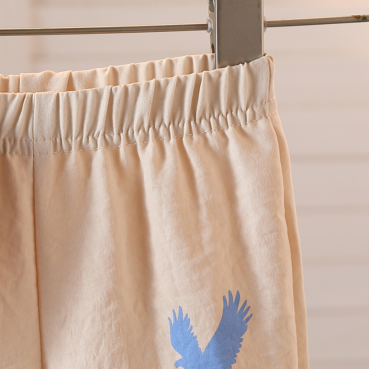 2-piece summer baby boy casual patchwork stand up collar printed full open short sleeved shirt and printed pants, suitable for Ramadan holiday, daily 