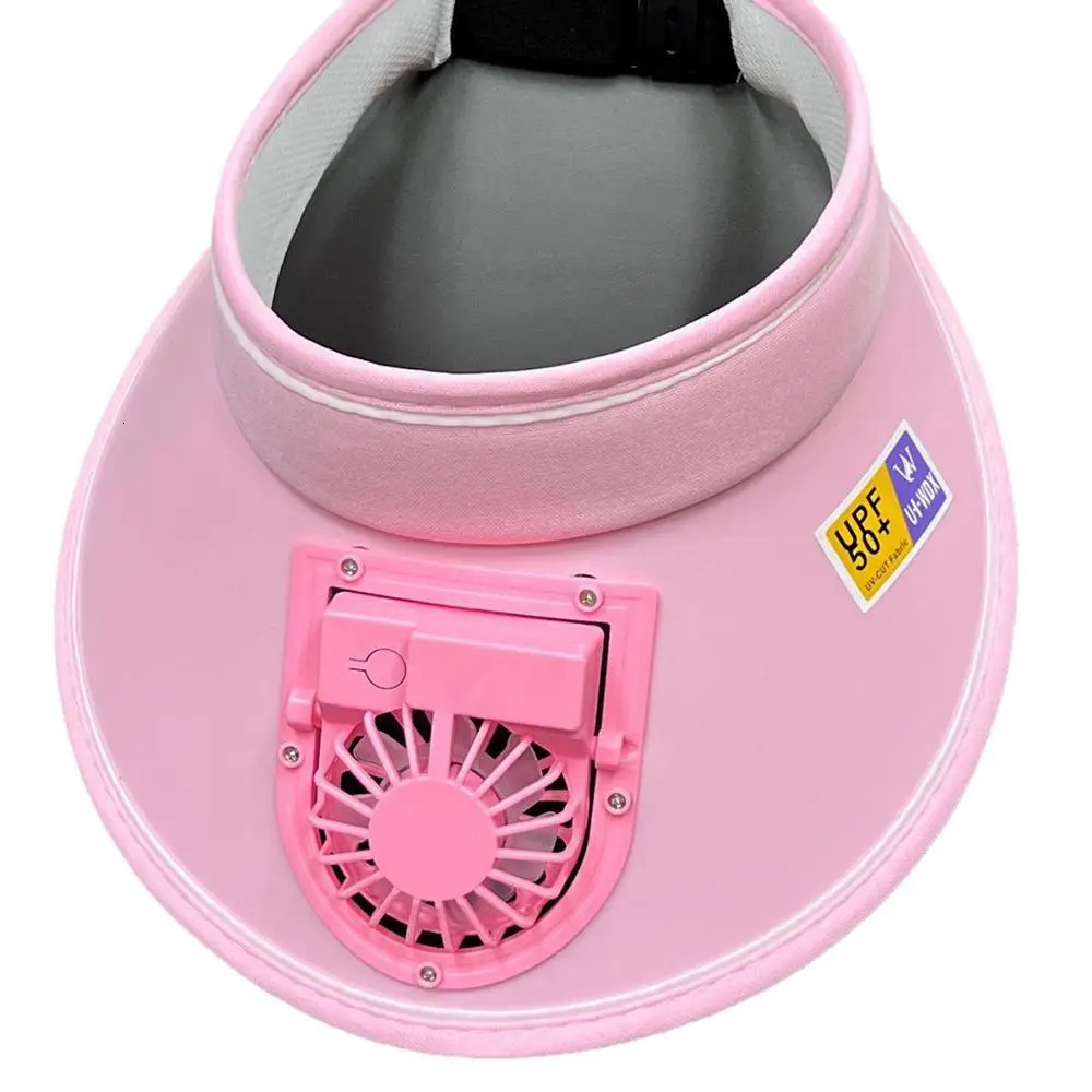 Fashion Outdoor Sun Protection Hat Summer Large Brim USB Charging Fan Sun Visor for Men and Women 250604
