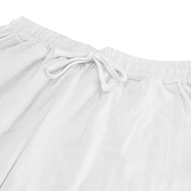 2025 SpringSummer Mens Linen Casual Loose Breathable Long Sleeve Pants Shirt Beach Set in Stock 250604