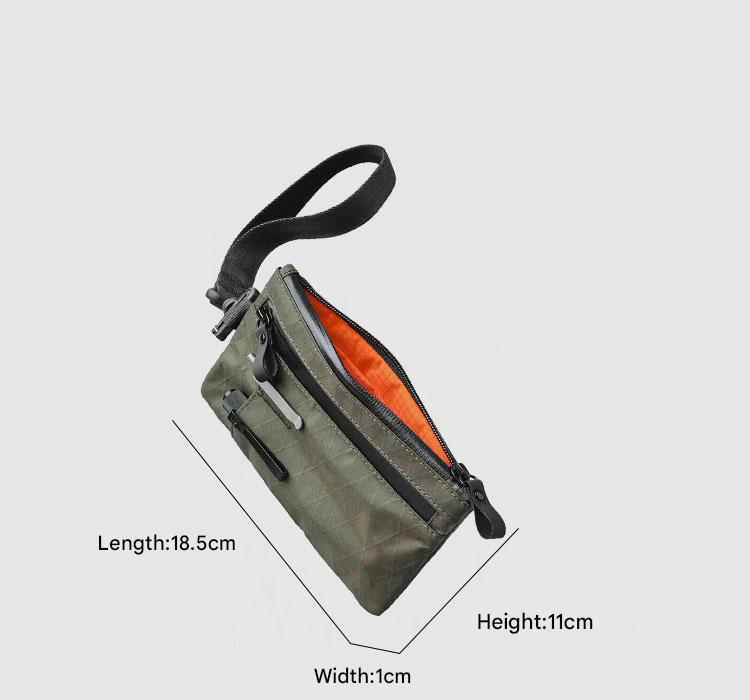 Outdoor multifunctional card bag, men's functional zero wallet, men's key bag, x-pac mobile phone bag, ID storage bag