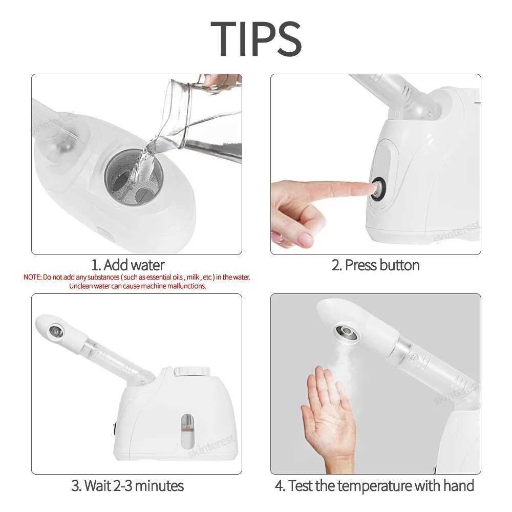 Hot Mist Facial Steamer with Extendable Arm Face Steamer Sauna Humidifier Atomizer for Women Girls Men Moisturizing Skin Care XJ250607
