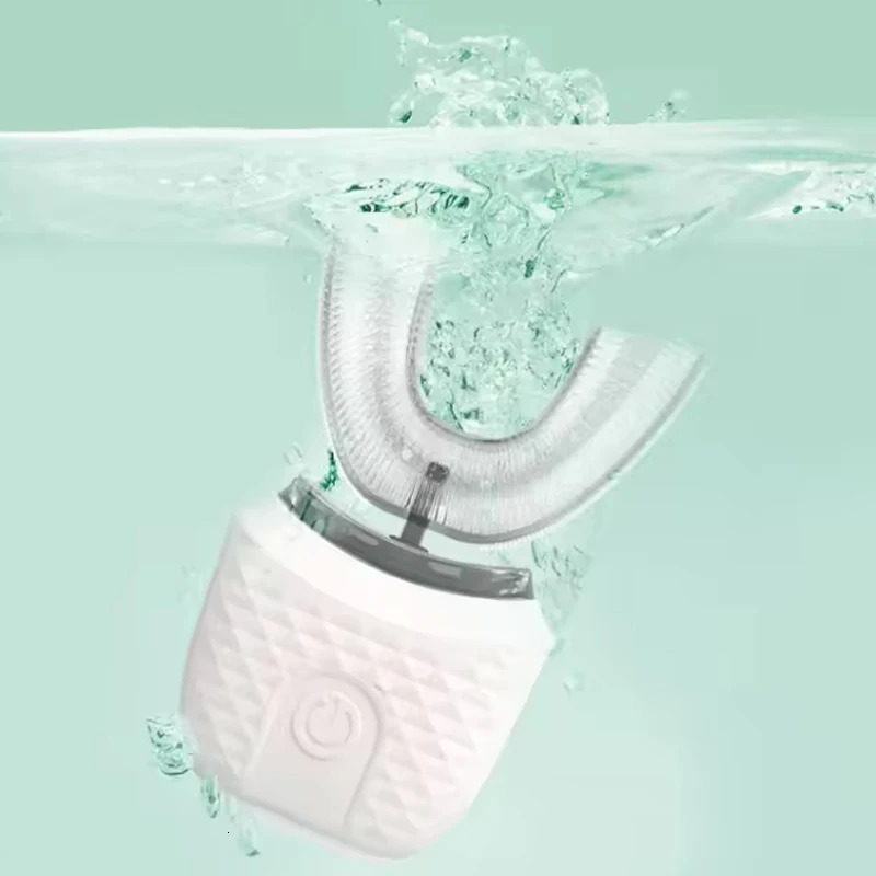 Rechargeable Smart U-Shape Soft Ultrasonic Waterproof Wireless Toothbrush Set Travel Electric Toothbrush 250604