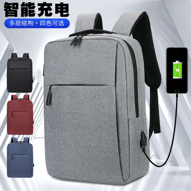 Business for Men with USB Port, Travel Water-Resistant Backpack, Charging Multi-Layer Structure Laptop Backpack