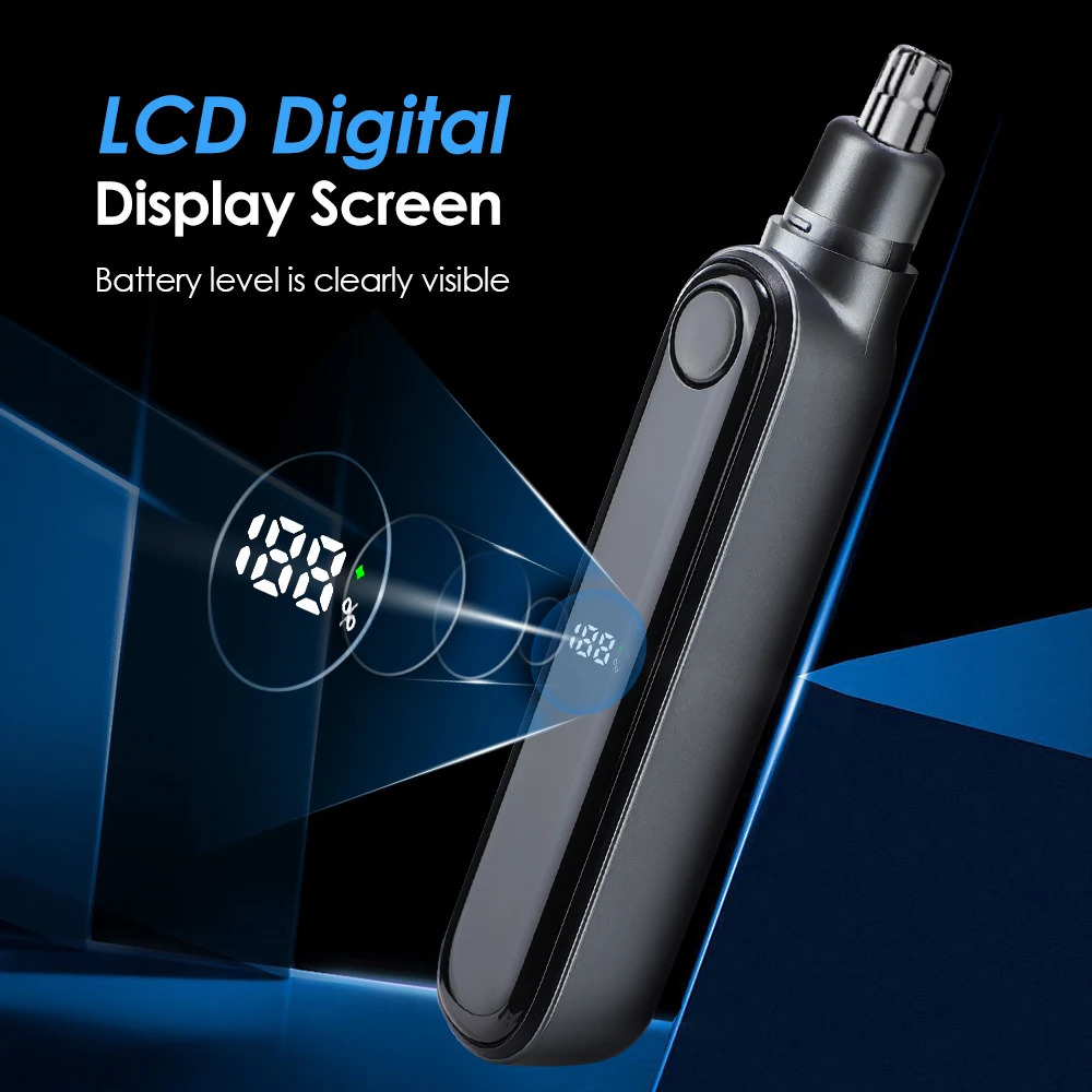 Rechargeable Portable Electric Nose Hair Clipper Multi-kinetic Shaving Two-in-one Unisex Automatic Washable Trimmer Man Razor 250604