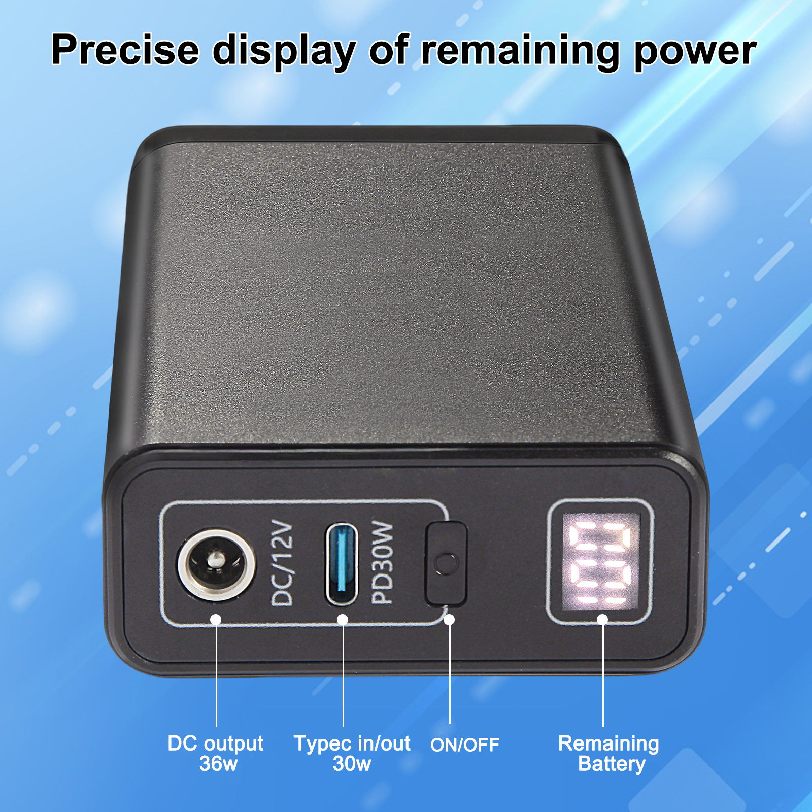 55.5wh/12V5000mah/3.7V15000mah DC Output Lithium ion Battery Pack for LED Strip/CCTV Camera/Telescope/Modem and More. metal case Portable Power Bank w