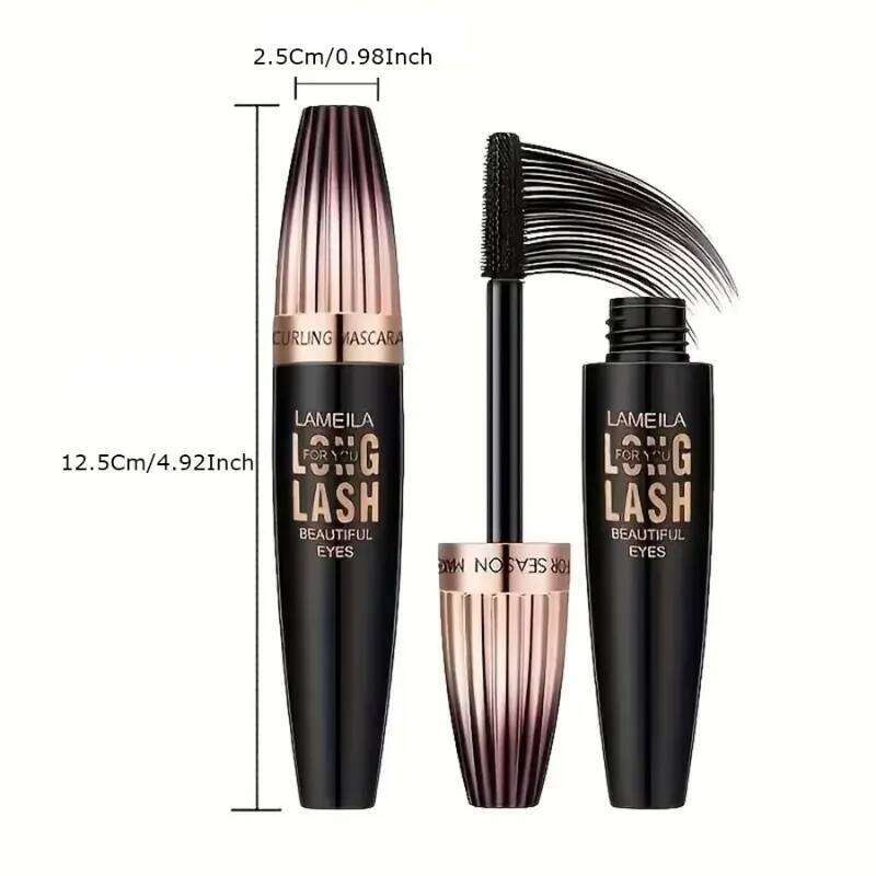 Waterproof 4D Mascara Thick Long Smudge-proof Plump Encrypted Long-lasting Curling Large Eye Makeup Tools free shipping