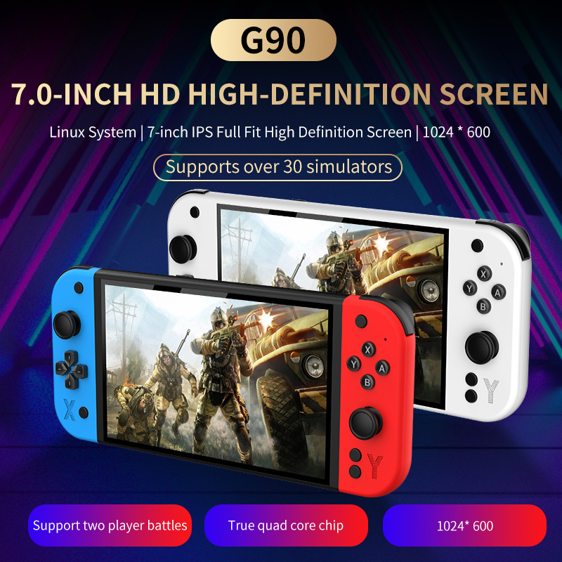 G Handheld Game Console Inch HD Screen Linux Video Game Player TV Out G RAM TV Output Mah Battery