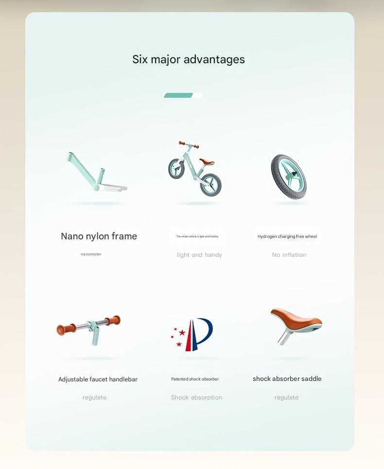 Childs Unipedal Trainer Ride-On Vehicle Balanced Skate Scootering Gear for Youngsters