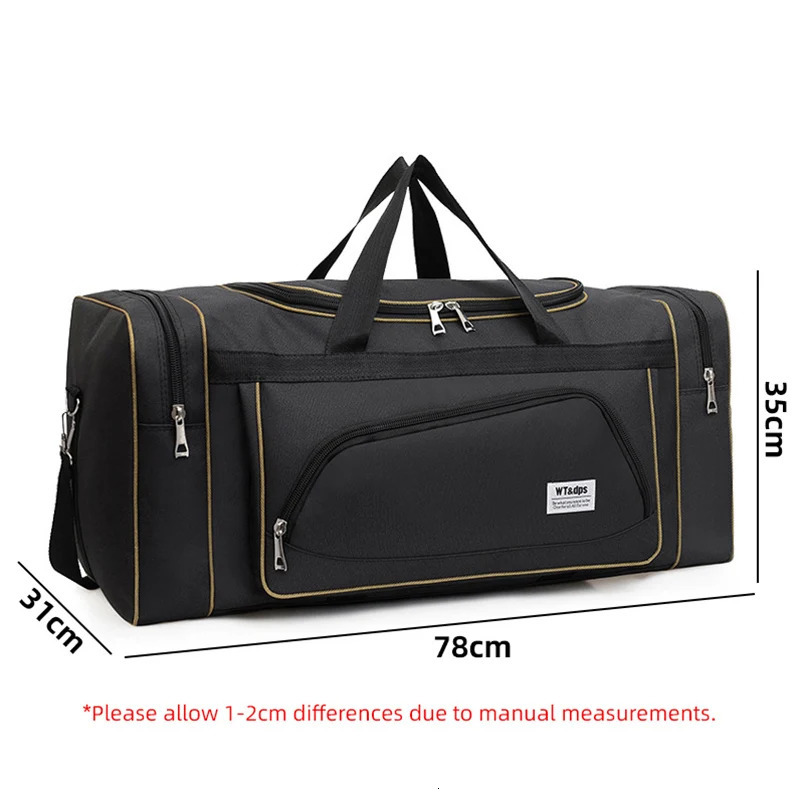 Oversized Duffle Travel Bag Storage Handbag Large Capacity Luggage Shoulder Women Fashion Bags Oxford Men Carryon Y8A 250605