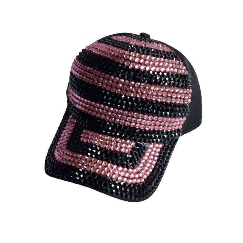 New Luxurious Two-Tone Rhinestone Adjustable Baseball Cap Fashion Sunscreen Sun Hat Wholesale