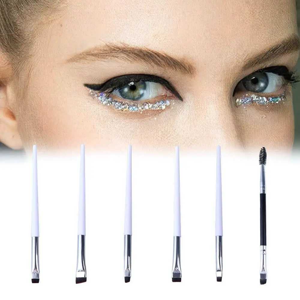 Cosmetics Brush Beauty Eye Liner Brush Flat Eyebrow Brush Angled Fine Eyeliner Brushes Makeup Brushes Liner Brow Brush W250605