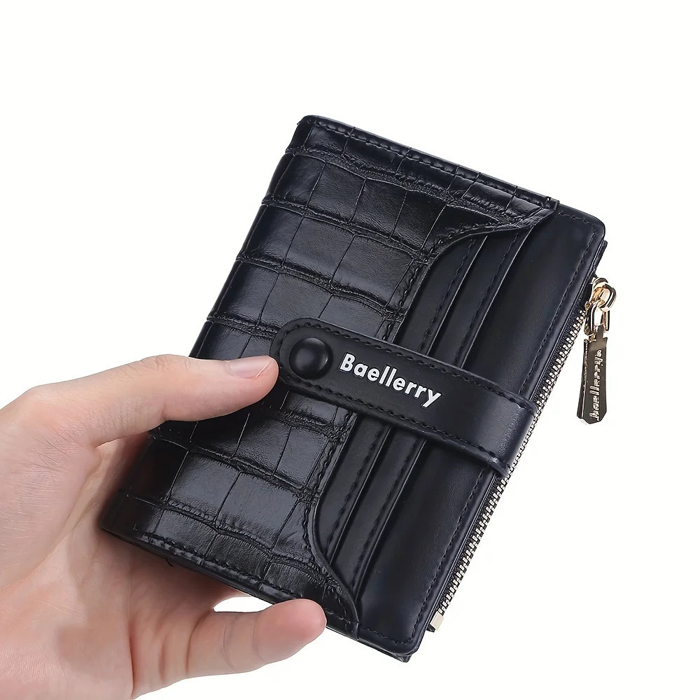 Baellerry Wallet Women Womens Short Buckle Sanded Leather Coin Purse Mini Female Purses Carteras 250605