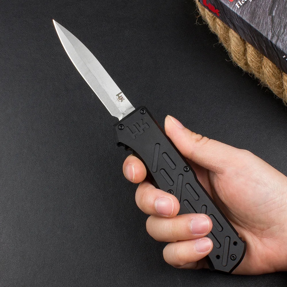 HK14850 EPIDEMIC Knife D2 Steel fixed blade knife Blade couteau 6061 T6 aluminum alloy Handles Camping Outdoor Tools pocket knife Tactical Combat Self - view 7
