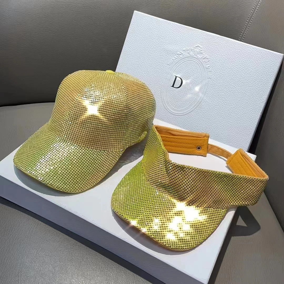 Super Flash Full Diamond Baseball Hat and Rhinestone Bag Set Summer Empty Top Hat Breathable Sunshade Beach Sun Hat Wholesale 250603