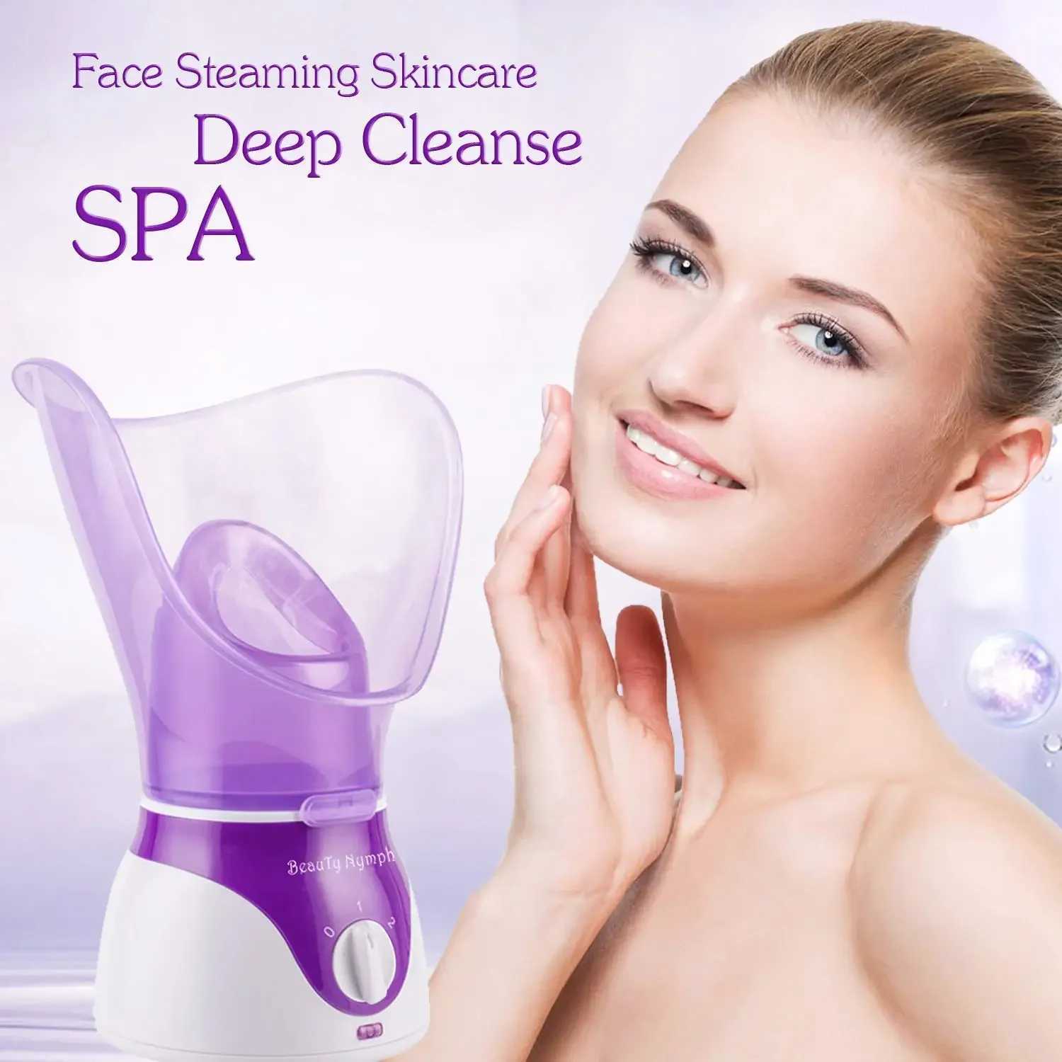 Face Steamer Beauty Nymph Spa Home Facial Steamer Sauna Pores and Extract Blackheads Rejuvenate-Face Skincare Deep Cleanse SPA XJ250607