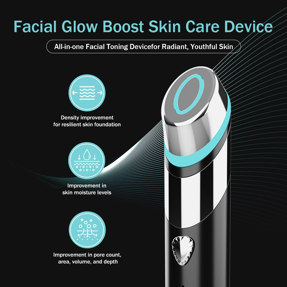 Pore Convergence Beauty Instrument Household Face Introducer Firming Blue Light Electronic Beauty Instrument EMS Microcurrent