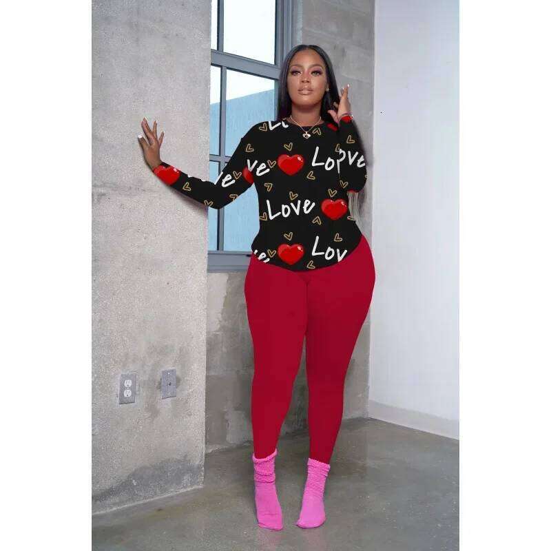 Casual round Neck Printed T-Shirt Pants Set Summer New Women's Fashion Outfit Polyester Fiber Comfortable Fit Versatile Ensemble