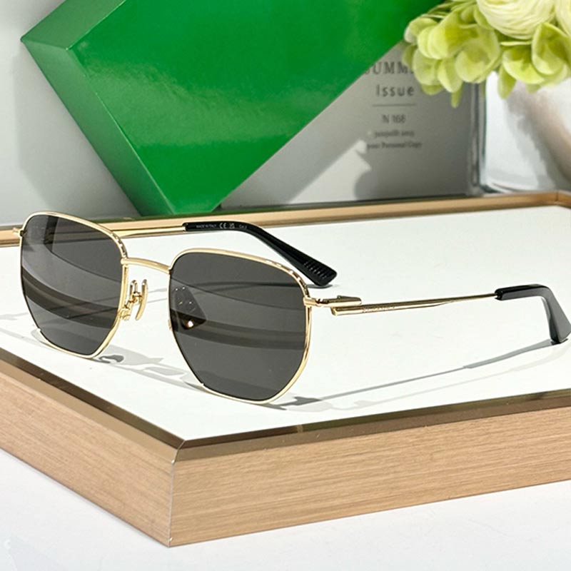 Brand Men Split Panthos Sunglasses BV1301S Fashion Designer Women Metal Pilot Sunglasses Metal Frame UV400 Black Lens Mens Outdoor Driving Eyewear top quality