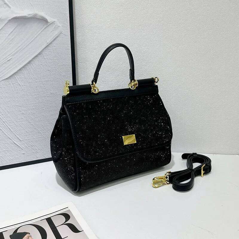 Women's New Rhinestone Handbag Classic Fashionable Versatile Ladies High Quality Shoulder Female Crossbody Bag 2025/06/05