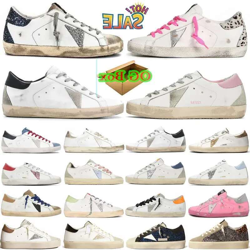 Designer Plate-forme Sneakers Leather Shoes Loafers Old Dirty Shoe star Women Men White Vintage Ball Casual Star Platform Trainers Size 35-47