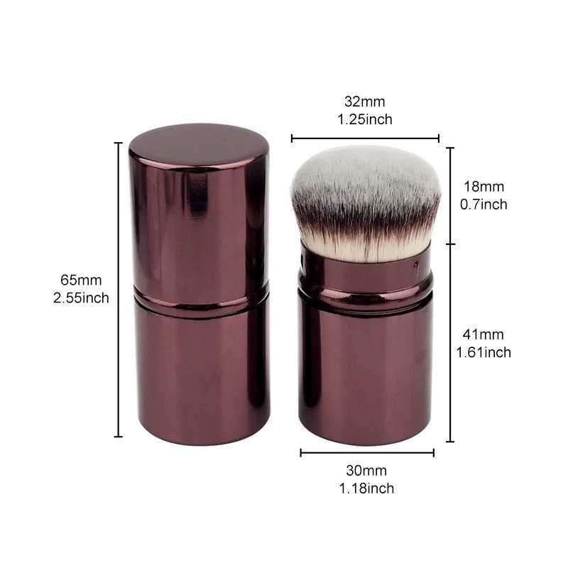 1pcs Retractable B Brush Foundation Brush Soft Fluffy Powder Contour Makeup Brushes Portable Makeup ToolsW250605