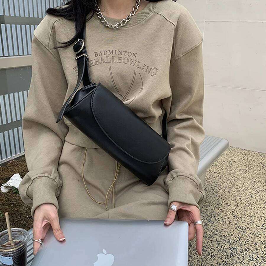 Single shoulder crossbody for women simple casual fashion underarm bag soild color small flap bags pu leather handbags bolsa