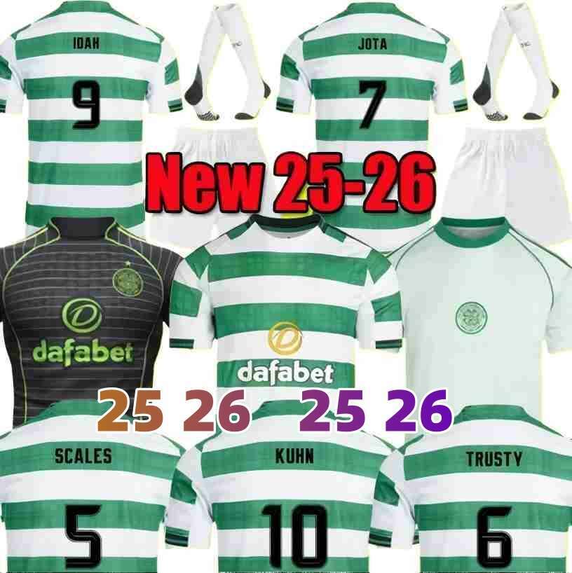 Celts 25 26Home Away EDOUARD Celticfc Jerseys IDAH KYOGO MCGREGOR SCHMEICHEL irish celticfootball jerseys Irish Retro 25 26 men kids sets kit