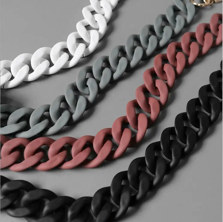 Acrylic Womens Bag Shoulder Straps Acrylic Chain Straps for Purse Handbags Chunky Chain Purse Strap 250528