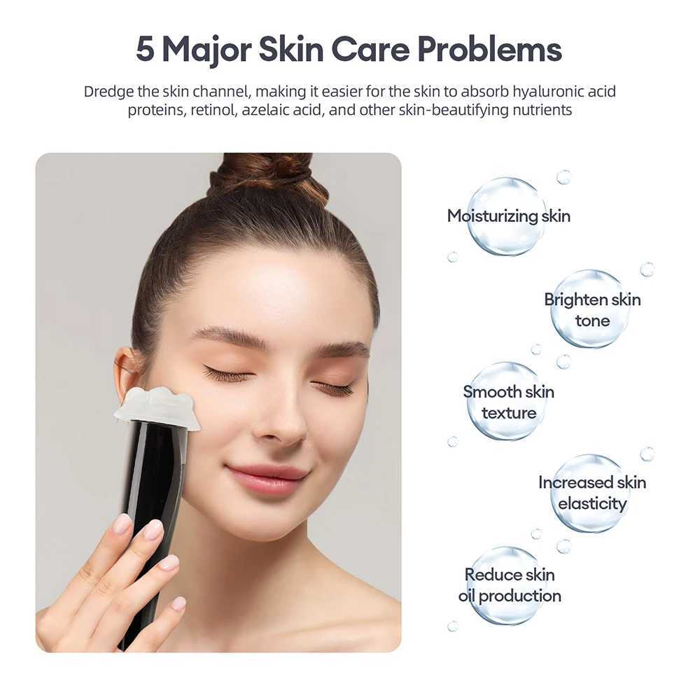 Portable CO2 Oxygen Bubble Pen High-frequency Vibration Facial Cleaning Balance Serum Input Hydration Rejuvenation Beauty SPA XJ250607