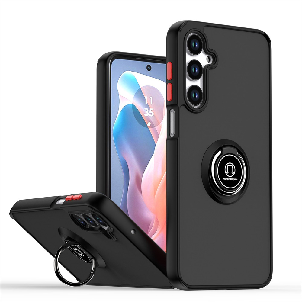 Wholesale Mobile Phone Cases For Samsung Galaxy A06 4G A16 A26 A36 A56 5G A05 A15 A25 A35 A55 A14 4G 5G Translucent Matte Shockproof Phone Cover Ring Stand Case