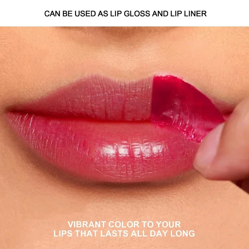 Matte Lip Liner Peel Off Tattoo Lipgloss Waterproof Velvet Lip Tint Red Brown Not Easy Fade Lip Stain Outline Contour Cosmetic 250605