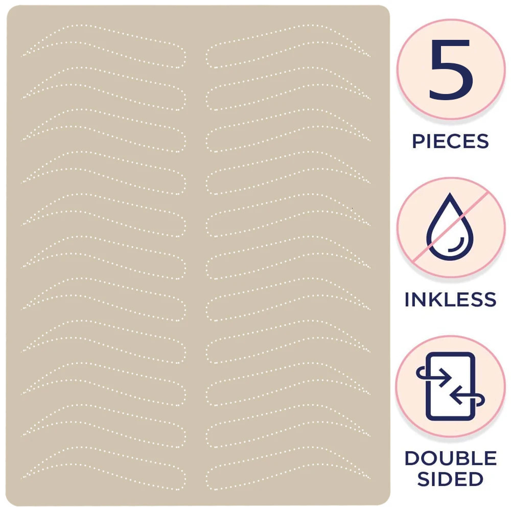 13510Pcs Microblading Eyebrow Tattoo Practice Skin Eyebrow Tattoo Skin Tattoo Training Skin for anent Makeup Supplies 250604