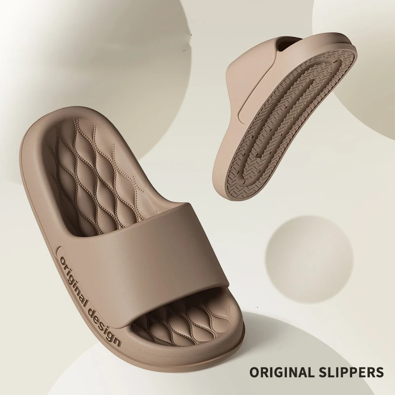 Asgard Mens Summer Slippers 2025 Indoor Anti-slip Bathroome Slippers Comfort Thick Sole Beach Shoes Men Soft EVA Slippers 250605