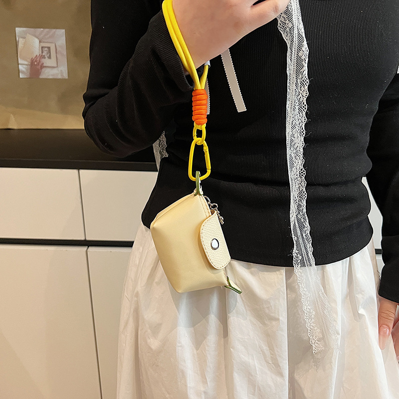 Free Shipping Ultra Mini Small Bag Luxurious Designer Bags Canvas Dumpling Bag Fashion Earphone Storage Bag Lightweight Compact Cute Coin Purse