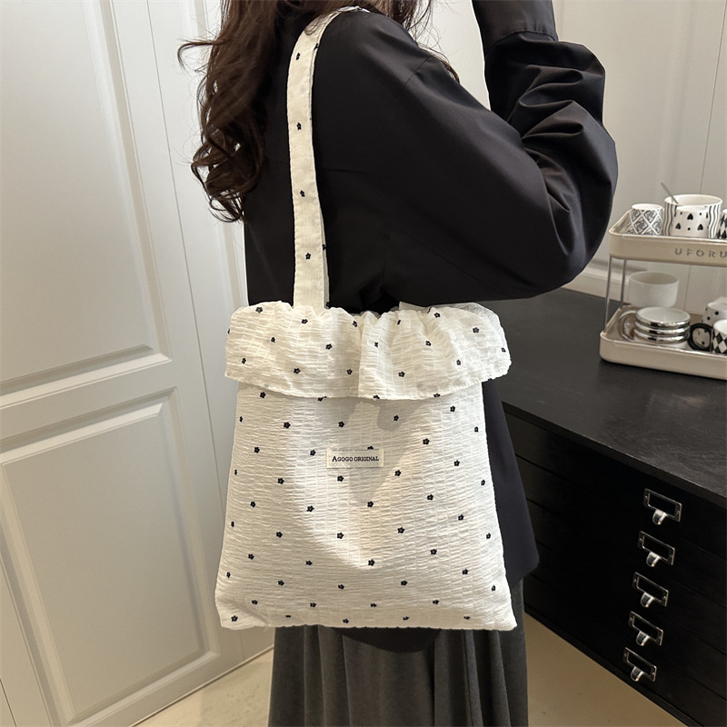 designer Niche Design Single Shoulder Bag Cute Women's Bag Spring New Fresh Sweet Fashion Large Capacity Class Tote Bag